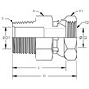 World Wide Fittings Male Pipe To Female Pipe Swivel Straight 9205X06X04